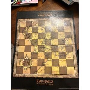 Lord of the Rings Fellowship of the Ring Middle Earth Map Chess Board Only 2001
